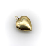 10K Gold Art Deco Zircon and Flowered Heart Locket locket Kirsten's Corner 