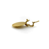 22K Gold Orly Marcel Buddha Pendant with Diamond Flower Bail Kirsten's Corner 