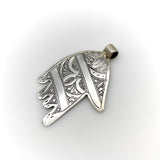 Vintage Berber Hand of Fatima/ Hamsa Sterling Silver Geometric Motif Pendant Pendant, Charm Kirsten's Corner 