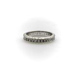 14K White Gold 1 Carat Diamond Chanel Set Eternity Band Kirsten's Corner 