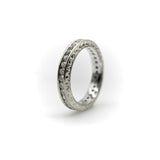 14K White Gold 1 Carat Diamond Chanel Set Eternity Band Kirsten's Corner 