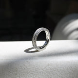 14K White Gold 1 Carat Diamond Chanel Set Eternity Band Kirsten's Corner 