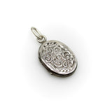 Victorian Sterling Silver Mizpah Hand Engraved Locket Kirsten's Corner 
