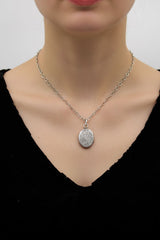 Victorian Sterling Silver Mizpah Hand Engraved Locket Kirsten's Corner 
