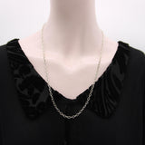 Vintage Sterling Silver 24” Open Link Chain by Brother Wolf Chain Kirsten's Corner 