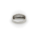 Art Deco 18K Gold Triple Row Pave Diamond Band Kirsten's Corner 