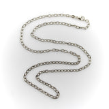 Italian Vintage Sterling Silver 24” Open Link Chain Chain Kirsten's Corner 