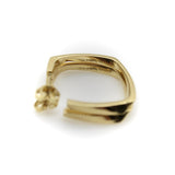 Vintage 18K Gold Frank Gehry Torque Hoop Earrings for Tiffany & Co Earrings Kirsten's Corner 