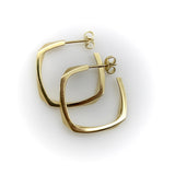 Vintage 18K Gold Frank Gehry Torque Hoop Earrings for Tiffany & Co Earrings Kirsten's Corner 