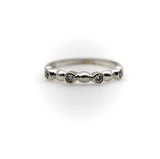 Vintage 14K White Gold Diamond Bubble Ring jewelry Kirsten's Corner 