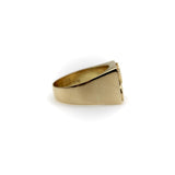 Vintage 18K Gold Lamassu Men’s Signet Ring Kirsten's Corner 