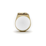 Vintage 18K Gold Lamassu Men’s Signet Ring Kirsten's Corner 
