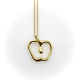 Vintage 18K Gold Elsa Peretti Small Apple Necklace for Tiffany & Co. Necklace Kirsten's Corner 