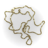 Vintage 14K Gold Bar Link and Rope Chain