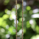Vintage 14K Gold Bar Link and Rope Chain