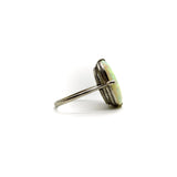 Art Deco Platinum Opal Cabochon Ring Ring Kirsten's Corner 