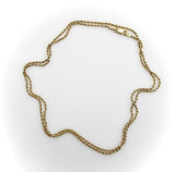 Vintage 14k Gold UnoAErre Dainty Rope Chain