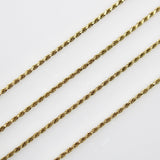 Vintage 14k Gold UnoAErre Dainty Rope Chain