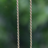 Vintage 14k Gold UnoAErre Dainty Rope Chain