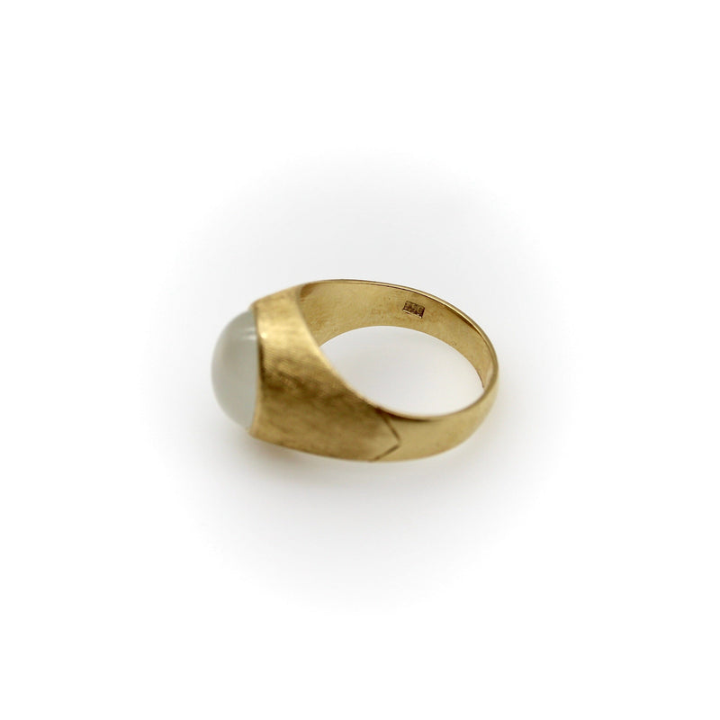 18K Gold Retro Tiffany & Co. Moonstone Ring Ring Kirsten's Corner 