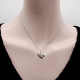 Art Deco Platinum Diamond and Ruby Chastity Belt Knickers Pendant or Charm Pendant, Charm Kirsten's Corner 