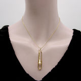 Vintage 14K Gołd Mechanical Slide Trombone Pendant Pendant Kirsten's Corner 