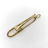 Vintage 14K Gołd Mechanical Slide Trombone Pendant Pendant Kirsten's Corner 