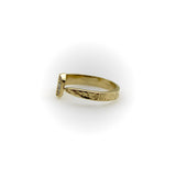 14K Gold Diamond Edwardian-Inspired Lucky Nail Ring Rings Kirsten's Corner 
