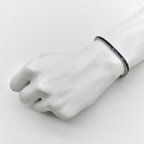 Classic Art Deco Platinum and Sapphire Line Bracelet Kirsten's Corner 