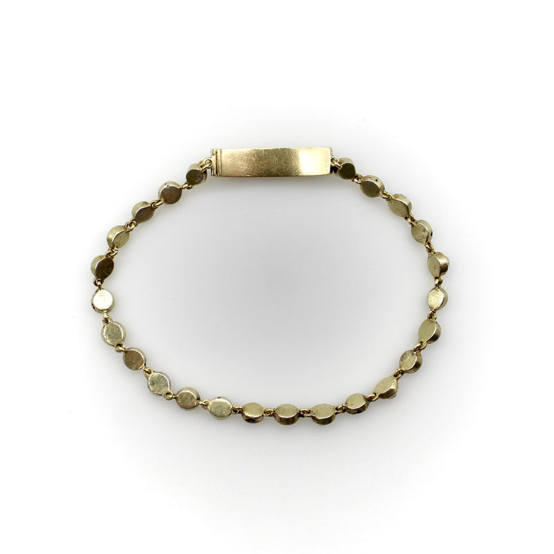Georgian 14K Gold Diamond Ruby Bracelet jewelry Kirsten's Corner 
