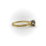 Art Deco 14K Gold Jabel Old Mine Cut Engagement Ring jewelry Kirsten's Corner 
