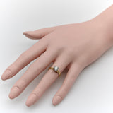Art Deco 14K Gold Jabel Old Mine Cut Engagement Ring jewelry Kirsten's Corner 