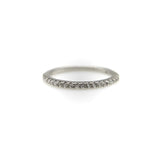 14K White Gold Half-Hoop Eternity Band jewelry Kirsten's Corner 