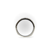 14K White Gold Half-Hoop Eternity Band jewelry Kirsten's Corner 