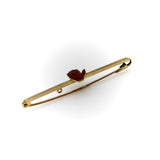 Edwardian 9K Gold Hand of Ulster Brooch
