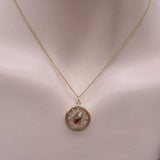 14K Gold Edwardian Austro-Hungarian Spider Pendant jewelry Kirsten's Corner 