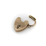 Vintage 9K Gold Heart Padlock Charm Kirsten's Corner 