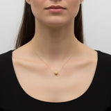 21K Gold Etruscan Revival Bead & 14K Gold Chain Necklace Necklace Kirsten's Corner 