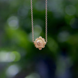 21K Gold Etruscan Revival Bead & 14K Gold Chain Necklace Necklace Kirsten's Corner 