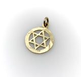 Vintage 9K Gold Hand Engraved Star of David jewelry Kirsten's Corner 