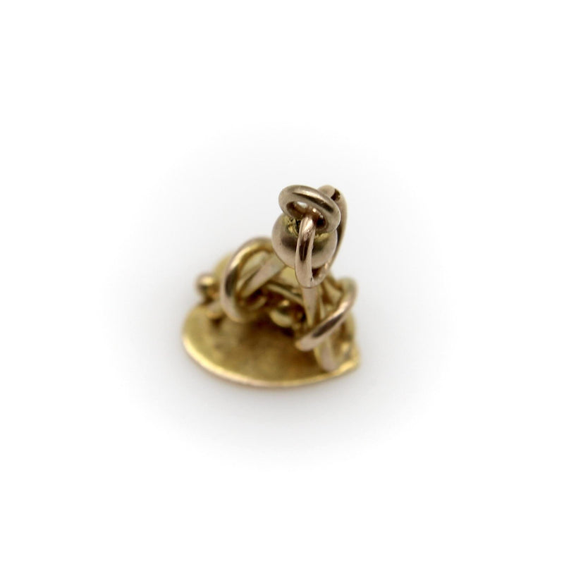 Edwardian 9K Gold Heart Fob Kirsten's Corner 