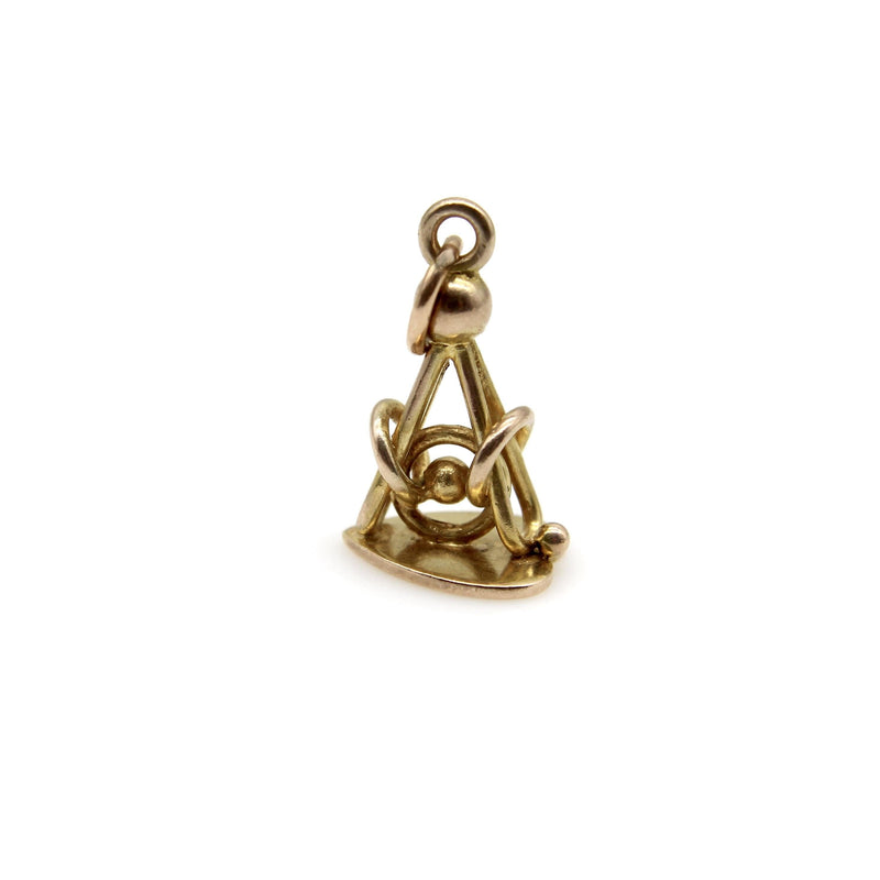 Edwardian 9K Gold Heart Fob Kirsten's Corner 