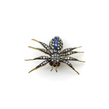 Victorian Paste Spider Brooch in Base Metal Kirsten's Corner 