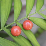 Pre-Revolutionary Russian 14K Gold Coral Earrings earrings Kirsten's Corner 