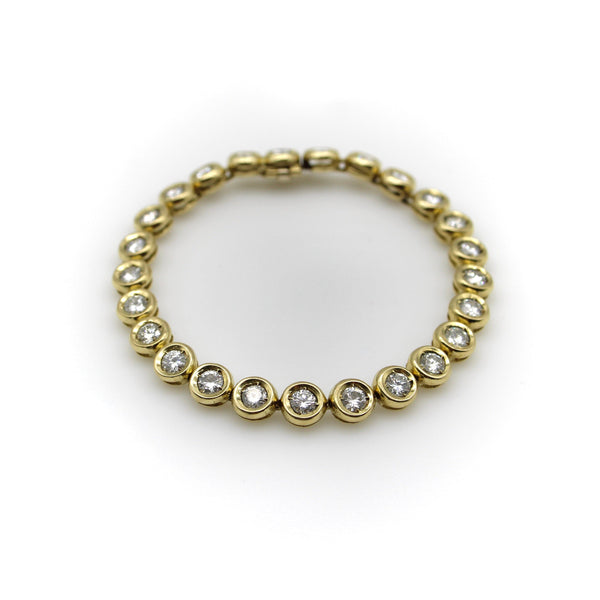 14K Gold Vintage Diamond Bracelet with 3.5 Carats of Diamonds