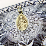 Vintage 14K Gold Mary Mother of God Pendant jewelry Kirsten's Corner 