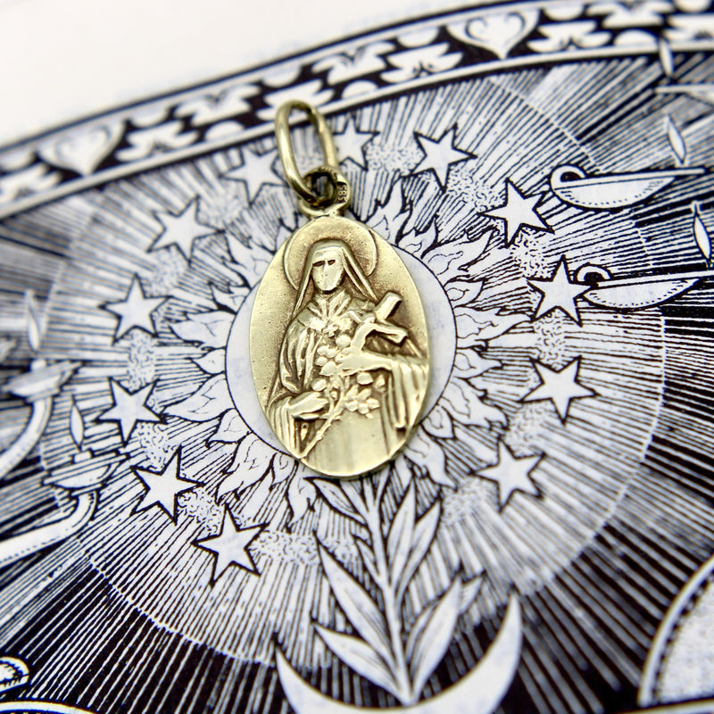 Vintage 14K Gold Mary Mother of God Pendant jewelry Kirsten's Corner 