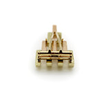 Retro Cartier 14K Yellow and Rose Gold Pyramid Dress Clips Kirsten's Corner 