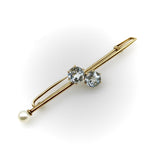 Tiffany & Co. Edwardian 16K Gold Scarf Pin/ Brooch with Aquamarine and Pearl jewelry Tiffany & Co. 