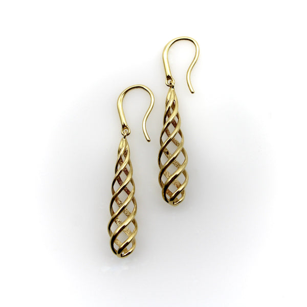 Paloma Picasso for Tiffany & Co. 18K Gold Venezia Spiral Earrings Earrings Kirsten's Corner 